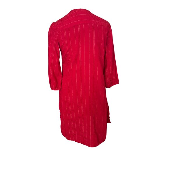 Marigold Lane Red Striped Womens Kurta Size XS - Picture 4 of 8